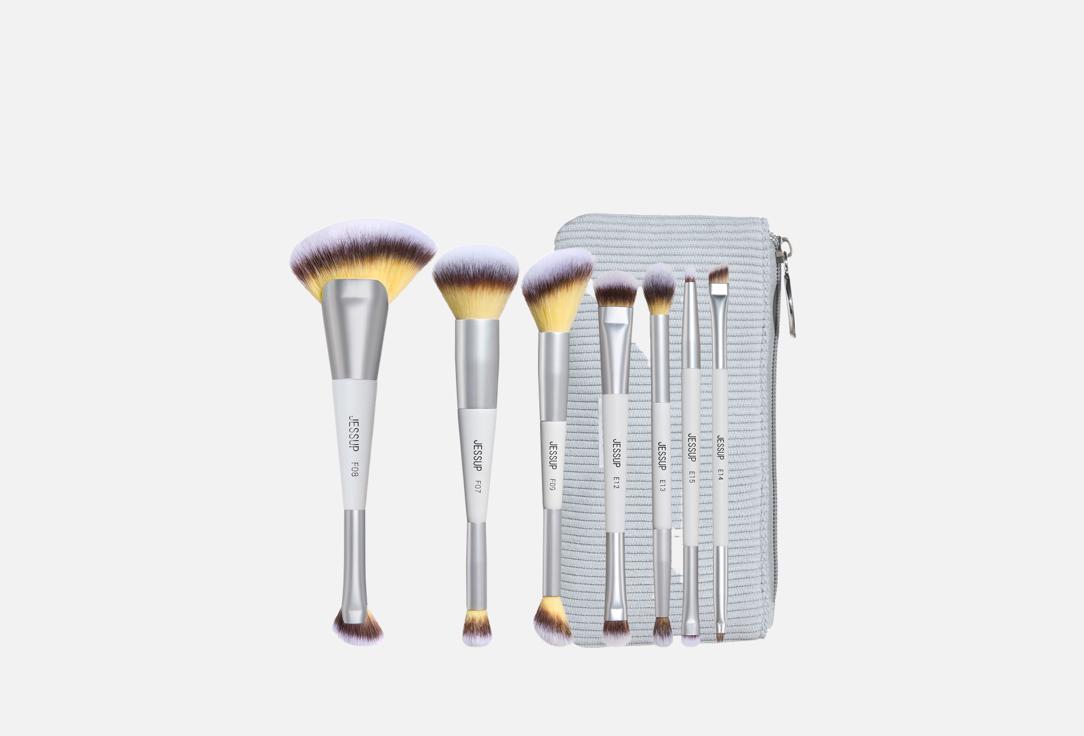 JESSUP Makeup Brush Set 14-in-7 Duo-End Brush Creator Collection