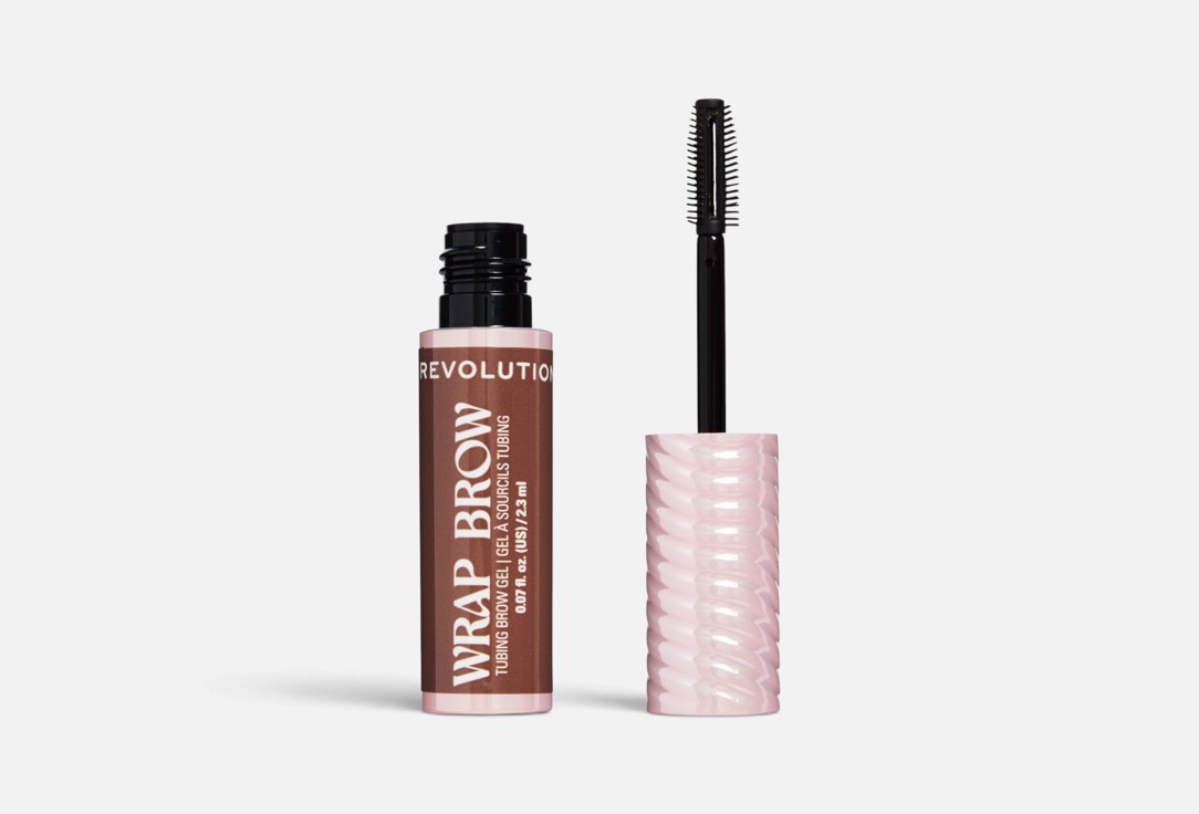 MakeUp Revolution Tinted Tubing Brow Gel Wrap Brow Dark Brown 2.3 ml MakeUp Revolution Tinted Tubing Brow Gel Wrap Brow