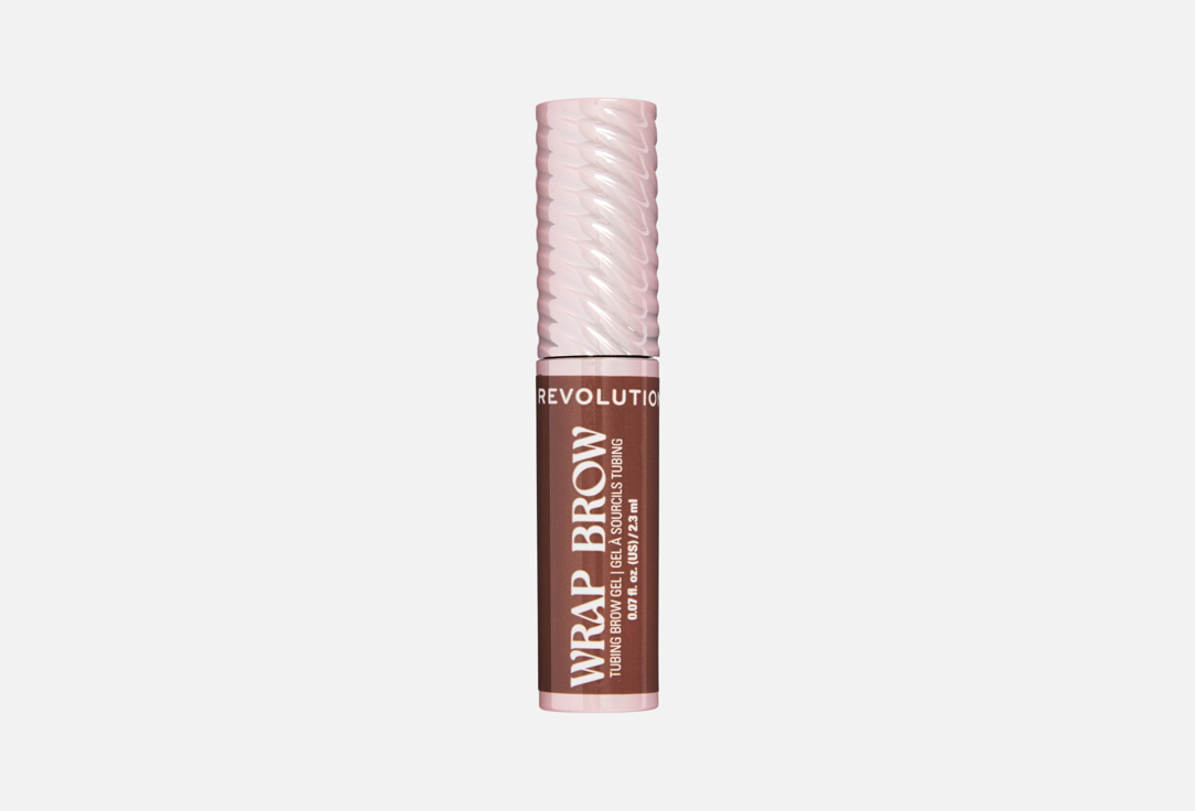 MakeUp Revolution Tinted Tubing Brow Gel Wrap Brow Dark Brown 2.3 ml MakeUp Revolution Tinted Tubing Brow Gel Wrap Brow