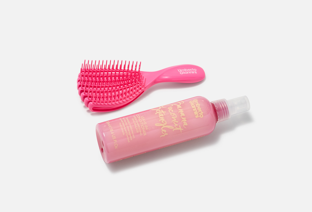 Umberto Giannini Detangling Hair Gift Set Tropical Curls