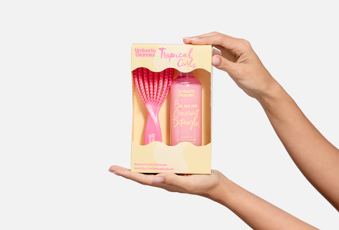 Umberto Giannini Detangling Hair Gift Set Tropical Curls