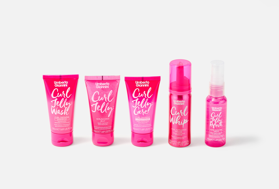 Umberto Giannini Curl Care Miniature Set Curl Mini Break 5 pcs Umberto Giannini Curl Care Miniature Set Curl Mini Break