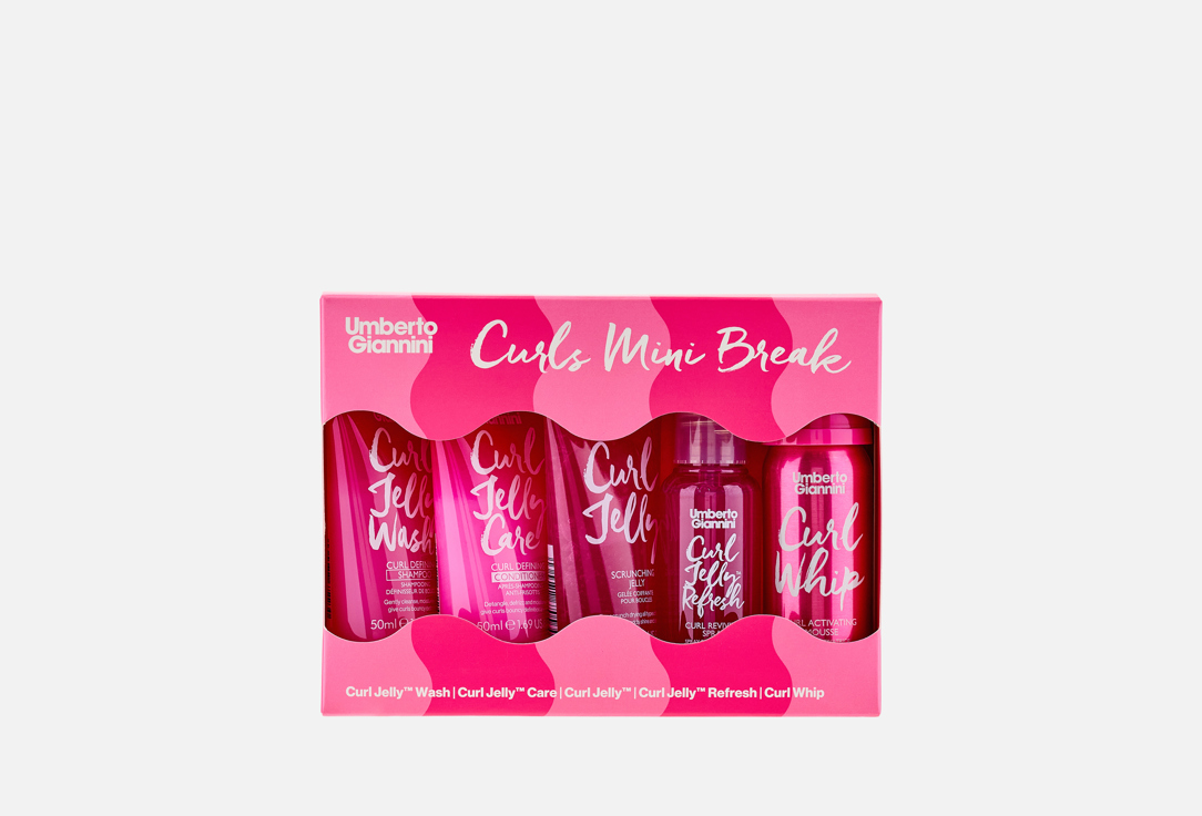 Umberto Giannini Curl Care Miniature Set Curl Mini Break 5 pcs Umberto Giannini Curl Care Miniature Set Curl Mini Break