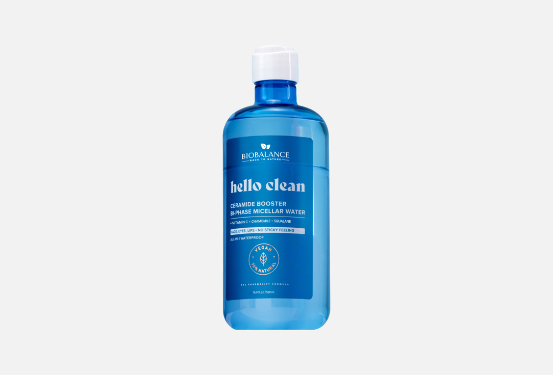 BIOBALANCE Ceramide Bi-Phase Micellar Water Hello Clean 500 ml BIOBALANCE Ceramide Bi-Phase Micellar Water Hello Clean