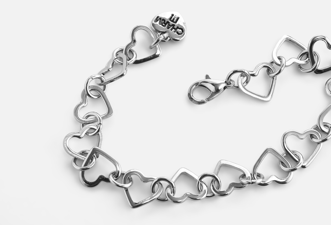 CHARM IT! Bracelet Silver Heart Chain