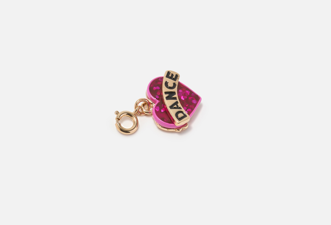CHARM IT! Charm Gold Glitter Dance Heart 1 pcs CHARM IT! Charm Gold Glitter Dance Heart