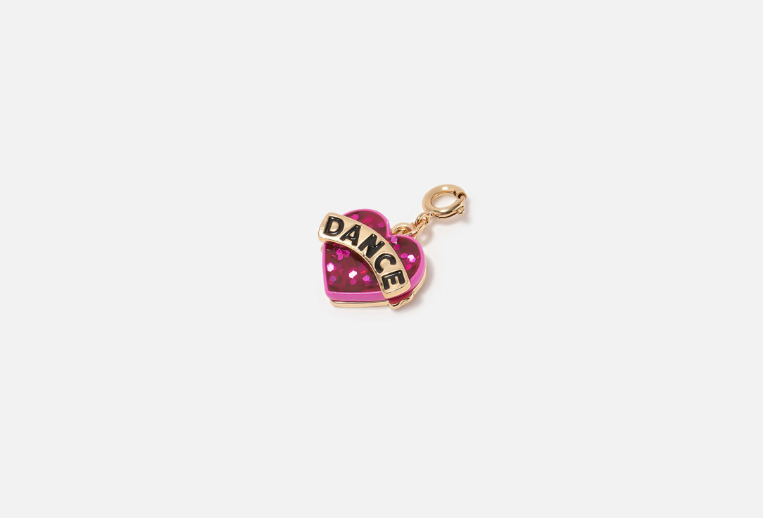 CHARM IT! Charm Gold Glitter Dance Heart 1 pcs CHARM IT! Charm Gold Glitter Dance Heart