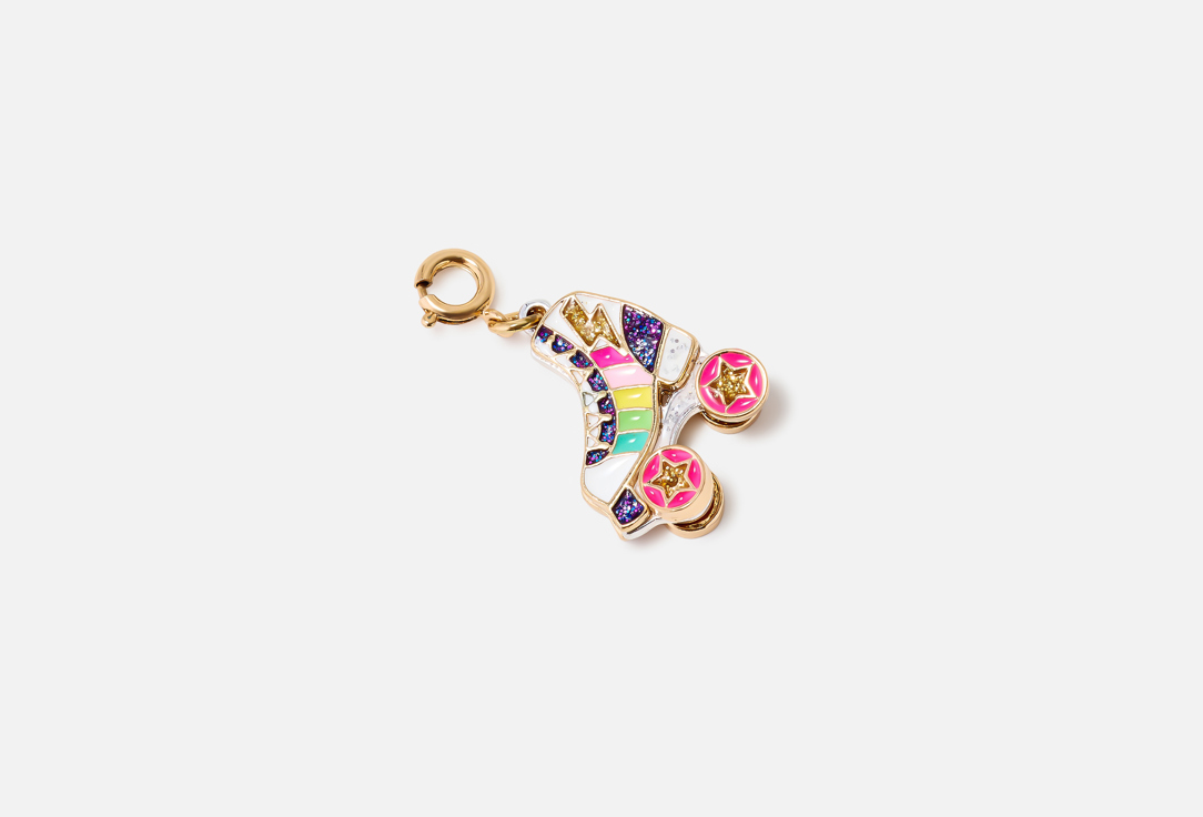 CHARM IT! Charm Gold Rainbow Rollerskate 1 pcs CHARM IT! Charm Gold Rainbow Rollerskate