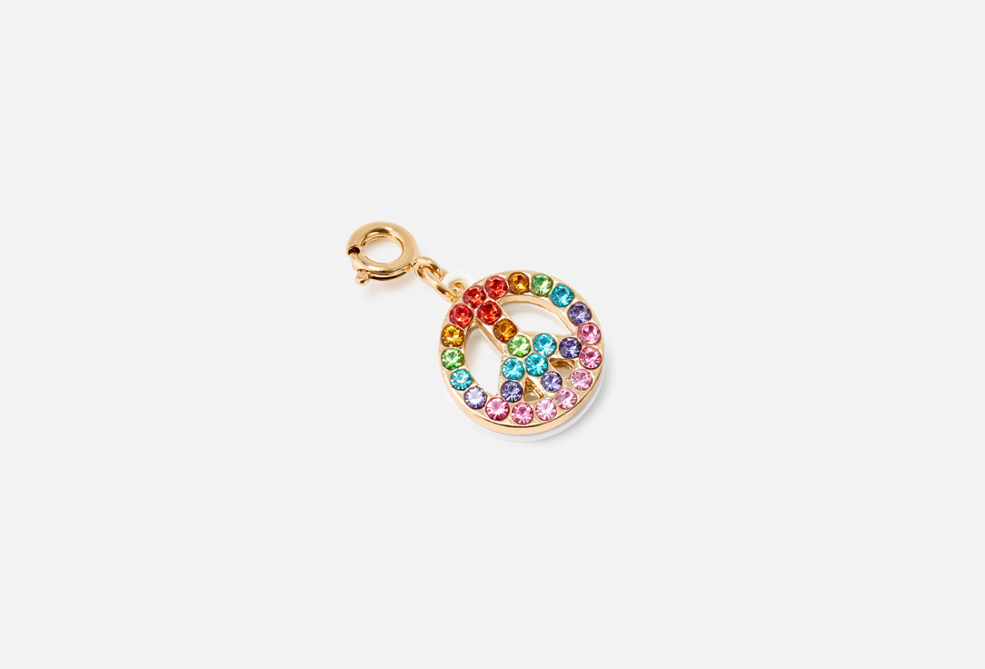 CHARM IT! Charm Gold Rainbow Sparkle Peace 1 pcs CHARM IT! Charm Gold Rainbow Sparkle Peace