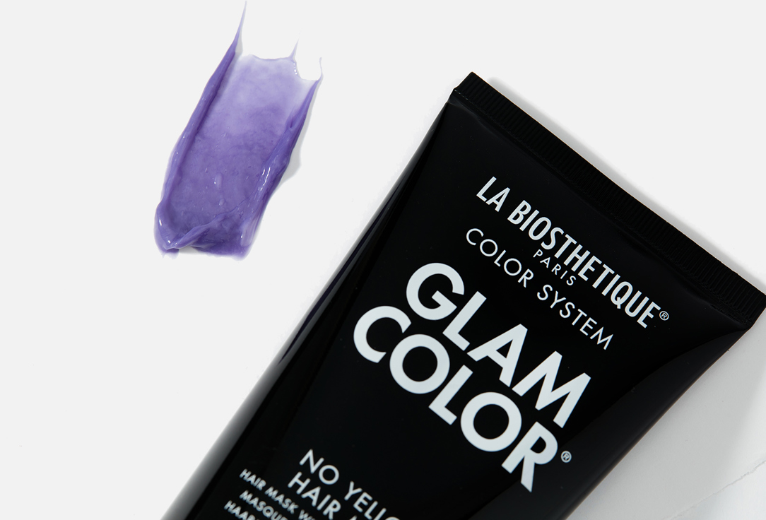 La Biosthetique Anti yellow Mask for colored hair Glam Color No Yellow Hair Mask .07 Crystal