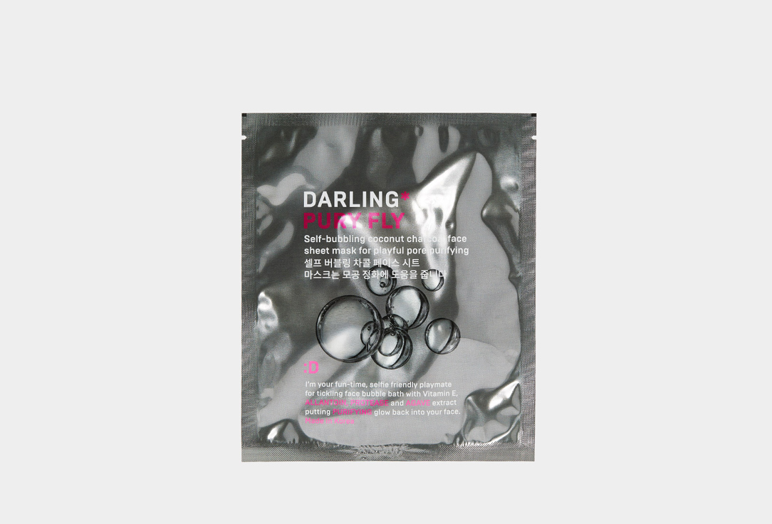 DARLING* Face pore purifying sheet mask Pury fly 1 pcs DARLING* Face pore purifying sheet mask Pury fly