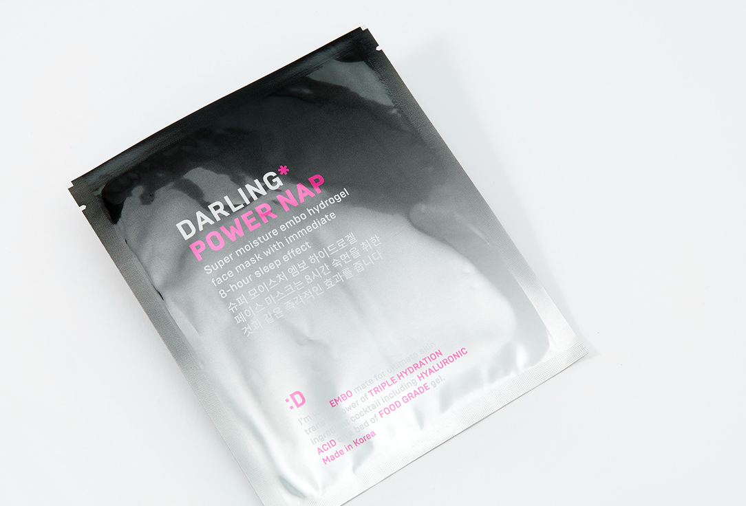 DARLING* Super moistrue hydrogel face sheet mask Power nap 1 pcs DARLING* Super moistrue hydrogel face sheet mask Power nap
