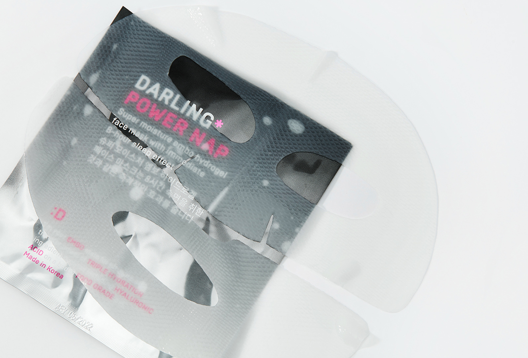DARLING* Super moistrue hydrogel face sheet mask Power nap 1 pcs DARLING* Super moistrue hydrogel face sheet mask Power nap