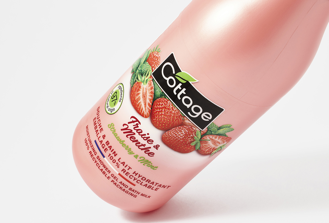 Cottage Moisturizing Shower Gel & Bath milk Strawberry & Mint