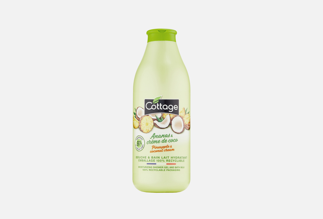 Cottage Moisturizing Shower Gel & Bath milk Pineapple & Coconut Cream