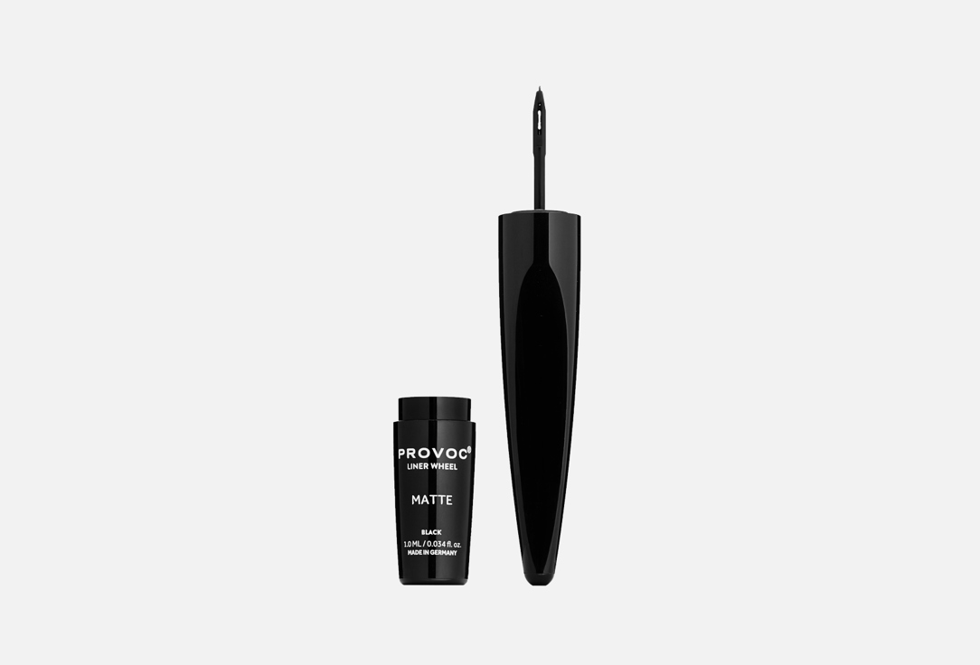 Provoc Liquid Eyeliner Liner Wheel 01, Matte black 1 ml Provoc Liquid Eyeliner Liner Wheel