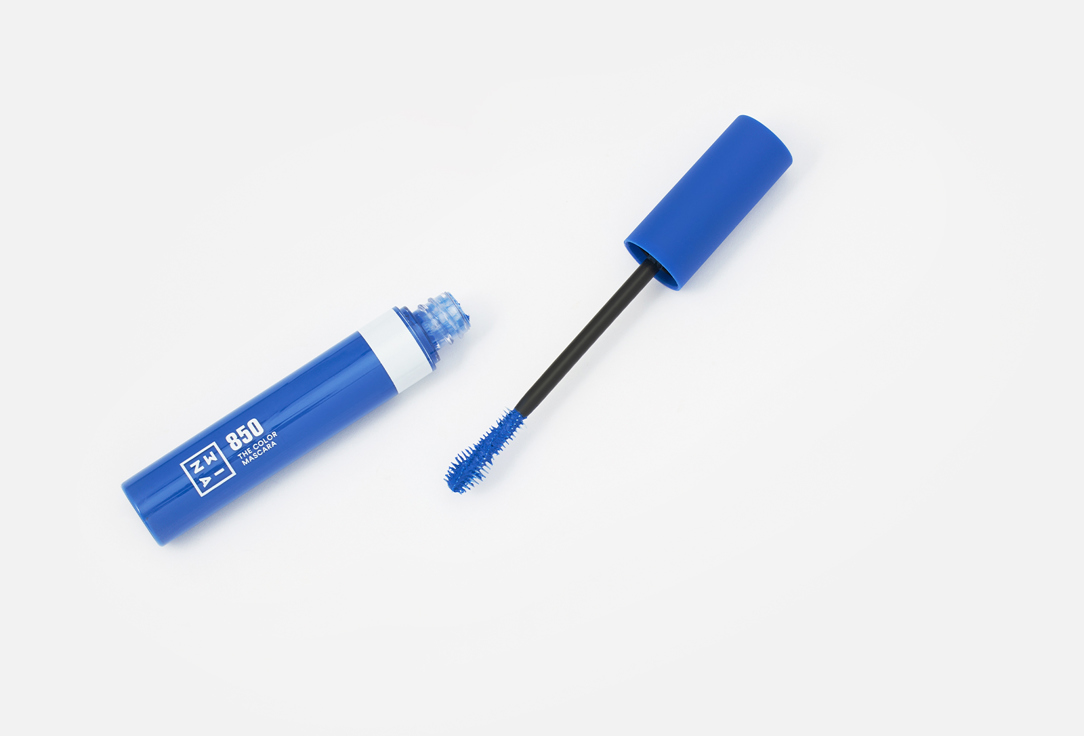 3INA Colored mascara The Color Mascara 850, Electric blue 14 ml 3INA Colored mascara The Color Mascara