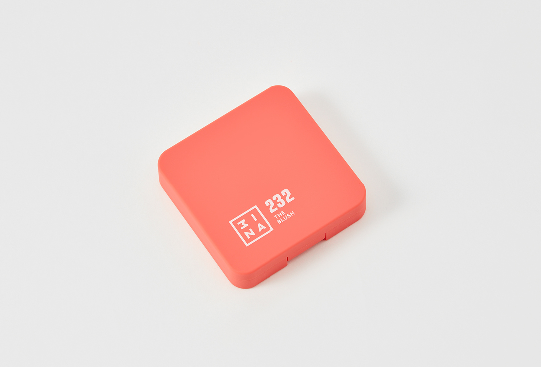 3INA Powder blush The Blush 232, Coral red, Matte 7.5 g 3INA Powder blush The Blush