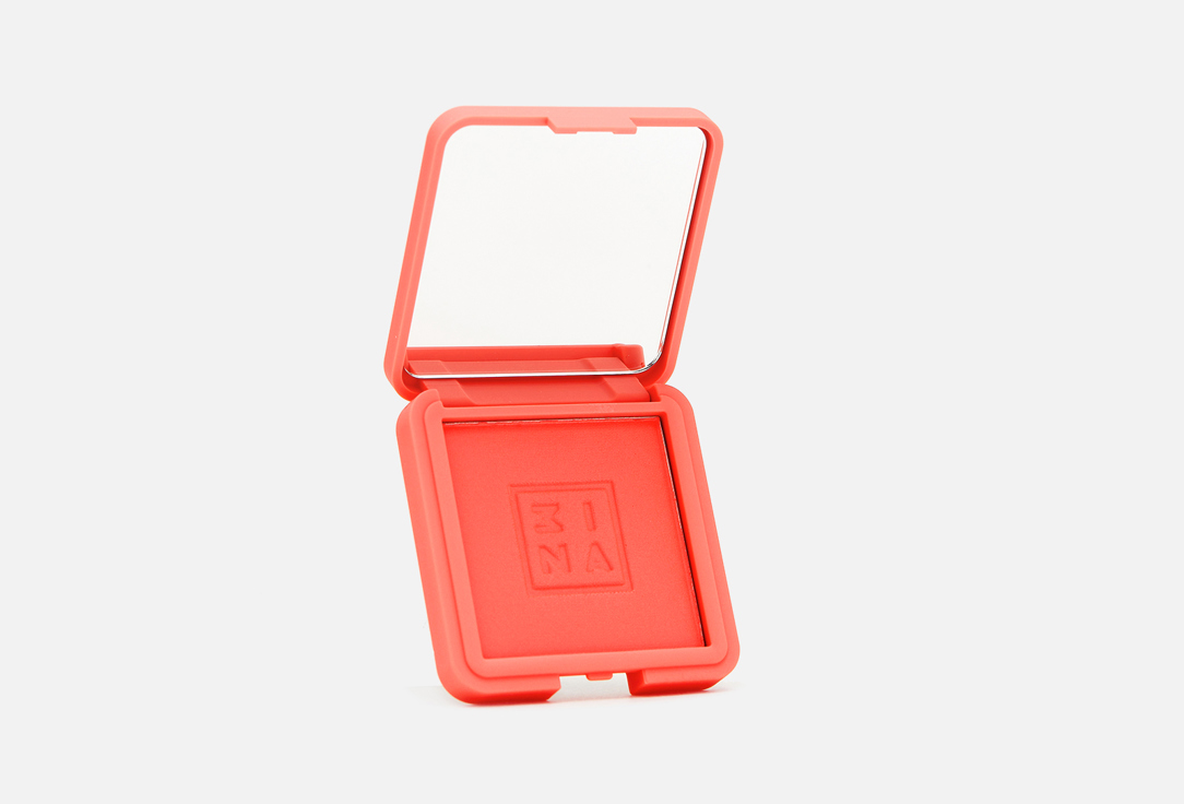 3INA Powder blush The Blush 232, Coral red, Matte 7.5 g 3INA Powder blush The Blush