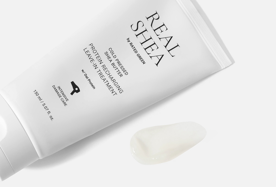 RATED GREEN Protein Recharging Leave-in Treatment REAL SHEA Cold Pressed Shea Butter 150 ml RATED GREEN Protein Recharging Leave-in Treatment REAL SHEA Cold Pressed Shea Butter