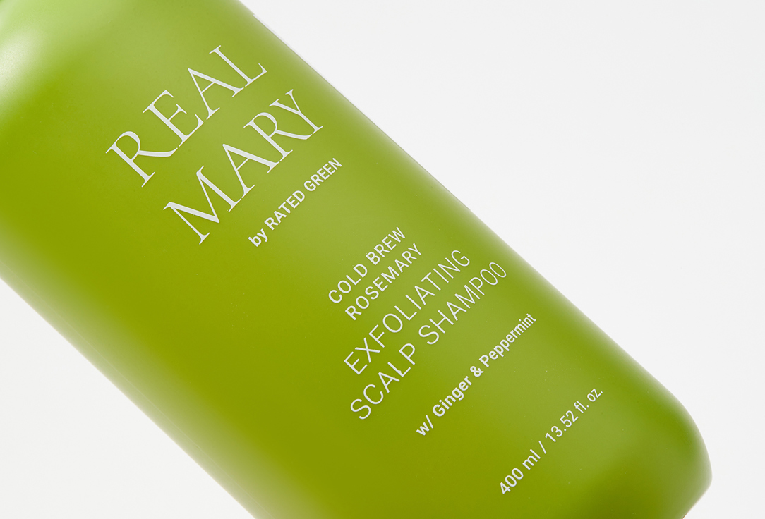 RATED GREEN Exfoliating Scalp Shampoo REAL MARY Cold Brew Rosemary 400 ml RATED GREEN Exfoliating Scalp Shampoo REAL MARY Cold Brew Rosemary