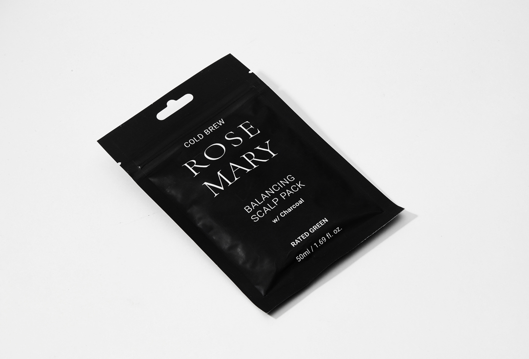 RATED GREEN Exfoliating Scalp Scrub Cold Brew Rosemary Balancing Scalp Pack Charcoal 50 ml RATED GREEN Exfoliating Scalp Scrub Cold Brew Rosemary Balancing Scalp Pack Charcoal