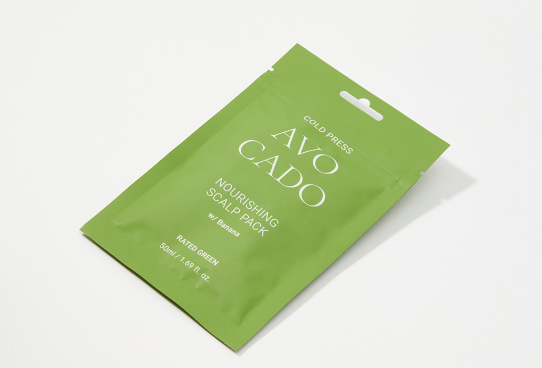 RATED GREEN Exfoliating Scalp Scrub Cold Pressed Avocado Nourishing Scalp Pack Banana 50 ml RATED GREEN Exfoliating Scalp Scrub Cold Pressed Avocado Nourishing Scalp Pack Banana