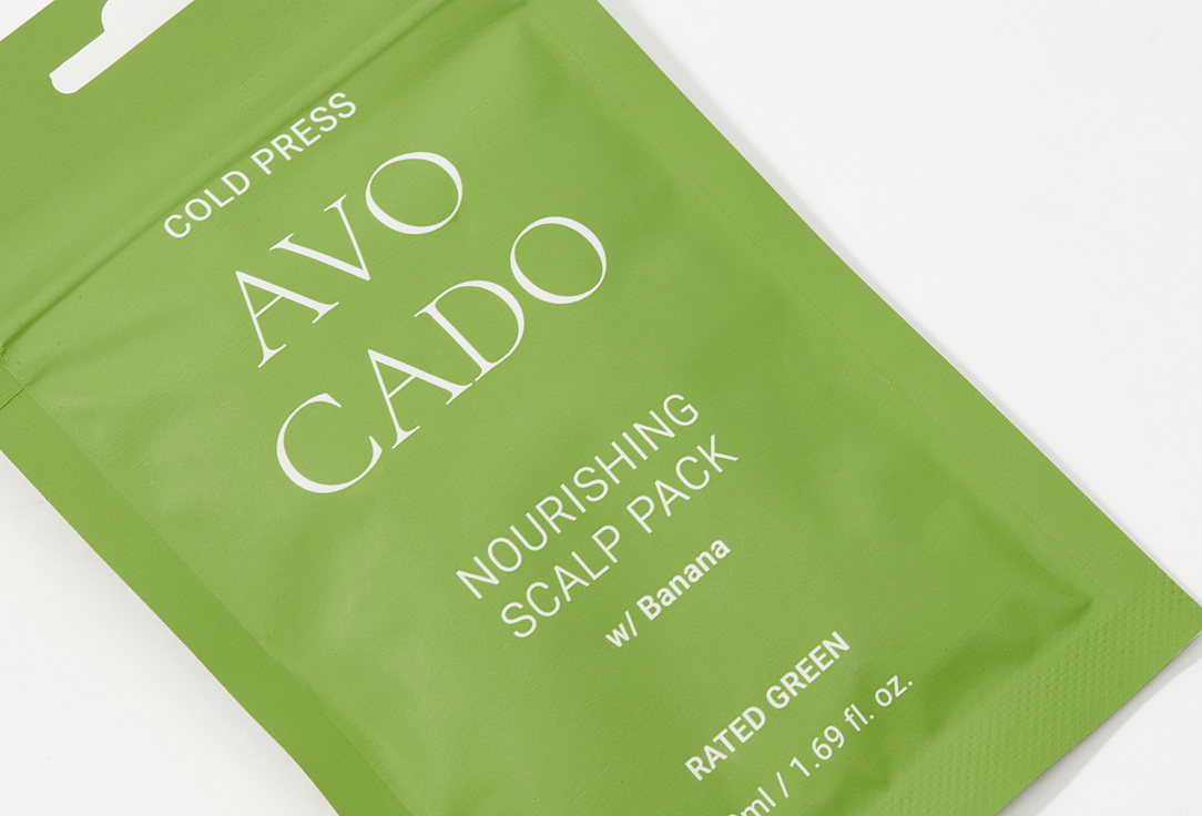 RATED GREEN Exfoliating Scalp Scrub Cold Pressed Avocado Nourishing Scalp Pack Banana 50 ml RATED GREEN Exfoliating Scalp Scrub Cold Pressed Avocado Nourishing Scalp Pack Banana