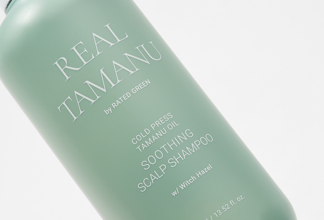 RATED GREEN Soothing Scalp Shampoo REAL TAMANU Cold Pressed Tamanu Oil 400 ml RATED GREEN Soothing Scalp Shampoo REAL TAMANU Cold Pressed Tamanu Oil