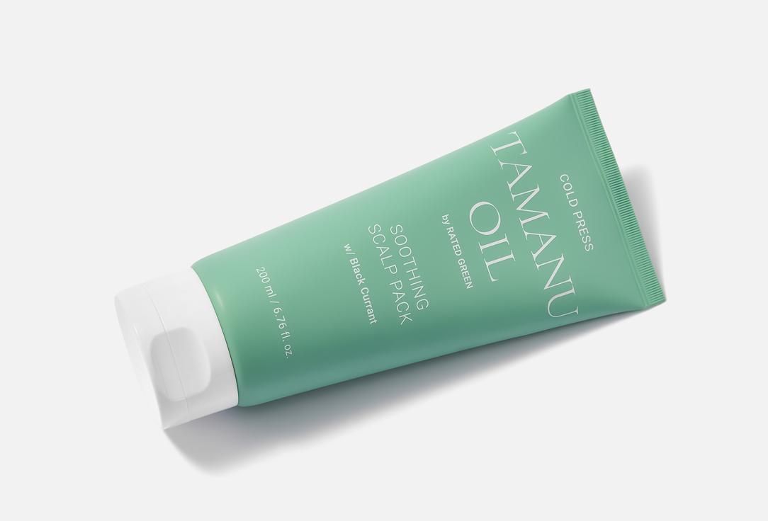 RATED GREEN Exfoliating Scalp Scrub Cold Pressed Tamanu Oil Soothing Scalp Pack Black Currant 200 ml RATED GREEN Exfoliating Scalp Scrub Cold Pressed Tamanu Oil Soothing Scalp Pack Black Currant