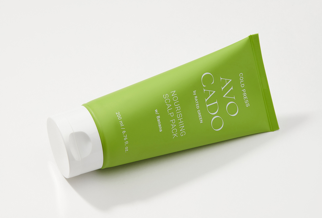 RATED GREEN Exfoliating Scalp Scrub Cold Pressed Avocado Nourishing Scalp Pack Banana 200 ml RATED GREEN Exfoliating Scalp Scrub Cold Pressed Avocado Nourishing Scalp Pack Banana