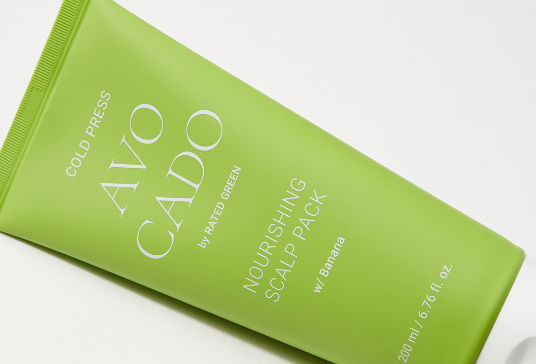 RATED GREEN Exfoliating Scalp Scrub Cold Pressed Avocado Nourishing Scalp Pack Banana 200 ml RATED GREEN Exfoliating Scalp Scrub Cold Pressed Avocado Nourishing Scalp Pack Banana