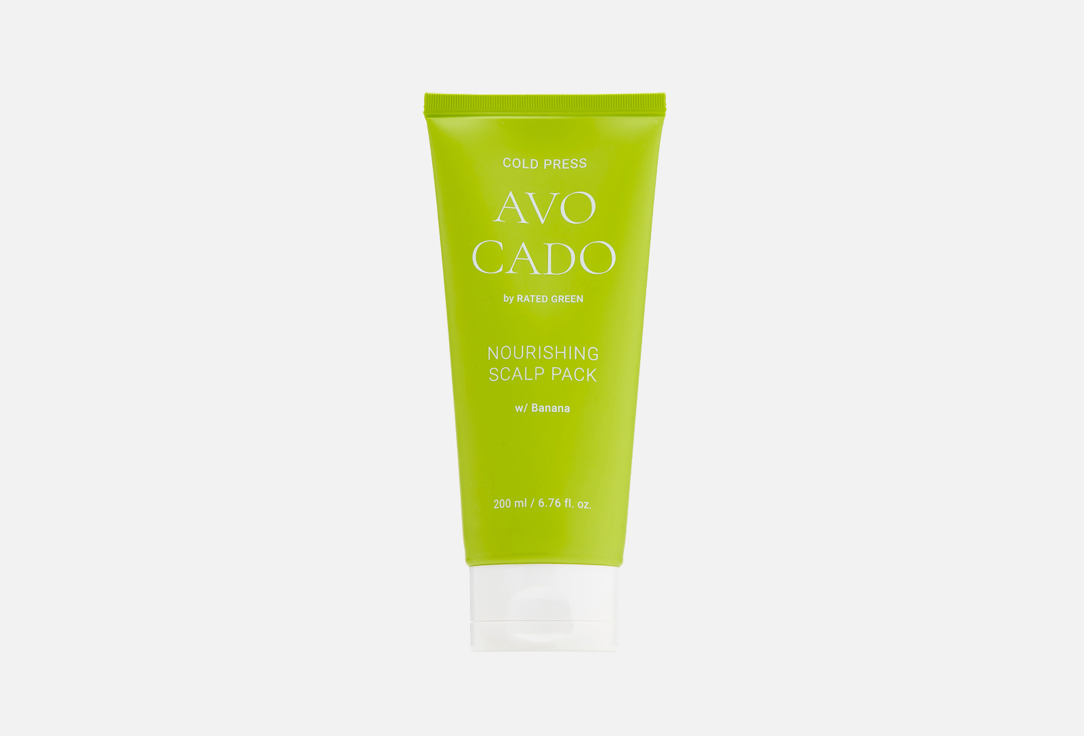 RATED GREEN Exfoliating Scalp Scrub Cold Pressed Avocado Nourishing Scalp Pack Banana 200 ml RATED GREEN Exfoliating Scalp Scrub Cold Pressed Avocado Nourishing Scalp Pack Banana