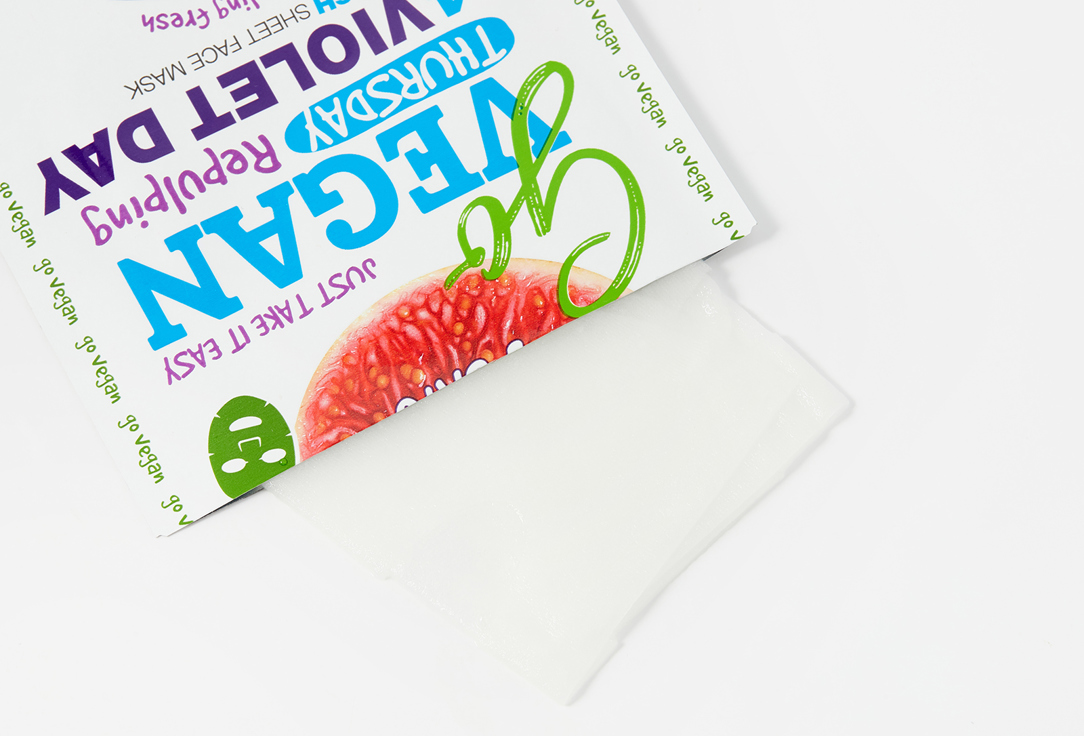 7DAYS Refreshing Face Sheet Mask Go Vegan Thursday 1 pcs 7DAYS Refreshing Face Sheet Mask Go Vegan Thursday