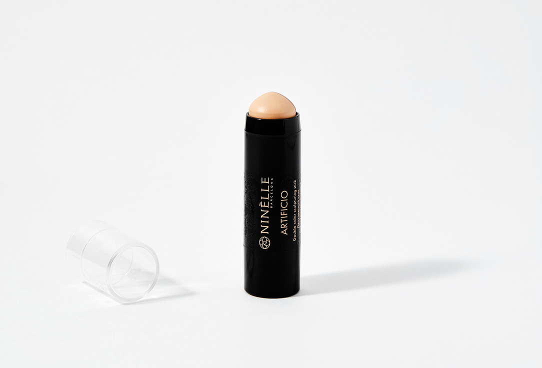 NINELLE Dual-Tone Face Sculpting Stick ARTIFICIO 402, Ivory + Cool Brown 6 g NINELLE Dual-Tone Face Sculpting Stick ARTIFICIO