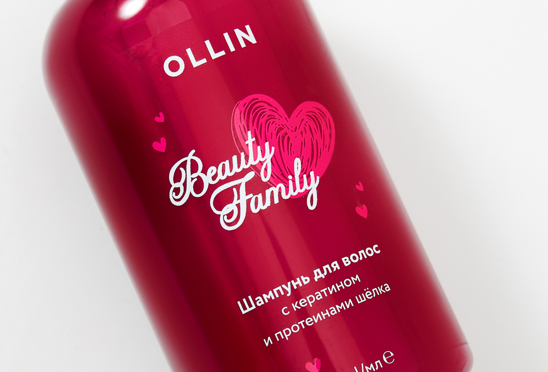 OLLIN Hair Shampoo with Keratin and Silk Proteins Beauty Family