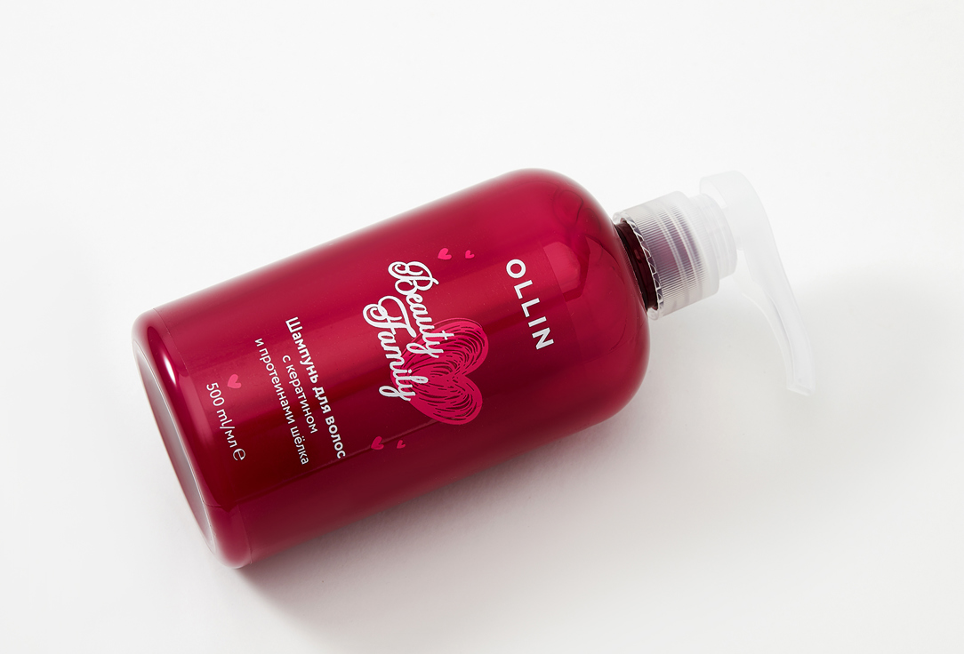 OLLIN Hair Shampoo with Keratin and Silk Proteins Beauty Family