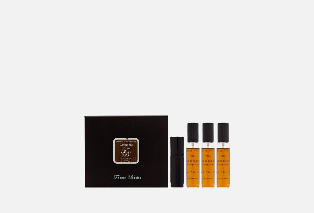 Franck Boclet Coffret parfum + 3 refill bottles 4*20ml Cashmere