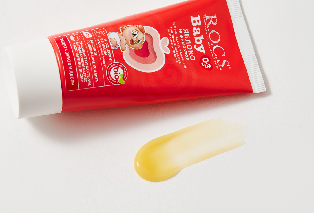 R.O.C.S Toothpaste for Babies 0–3 Years Mild Care with Apple
