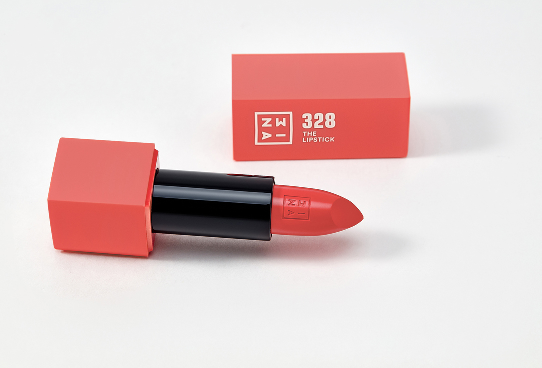 3INA Semi-matte, buttery Lipstick The Lipstick 328, Light watermelon pink 4.5 g 3INA Semi-matte, buttery Lipstick The Lipstick