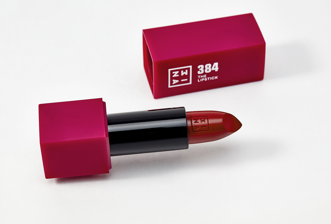 3INA Semi-matte, buttery Lipstick The Lipstick 384, Dark raspberry 4.5 g 3INA Semi-matte, buttery Lipstick The Lipstick