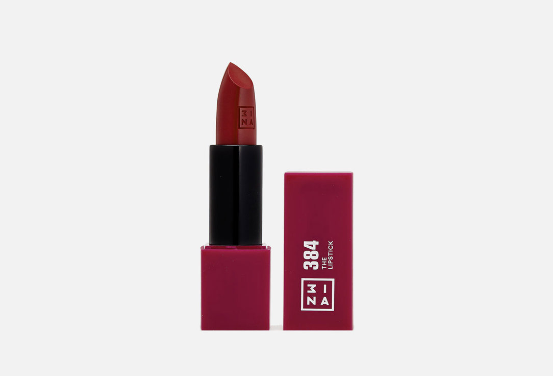 3INA Semi-matte, buttery Lipstick The Lipstick 384, Dark raspberry 4.5 g 3INA Semi-matte, buttery Lipstick The Lipstick