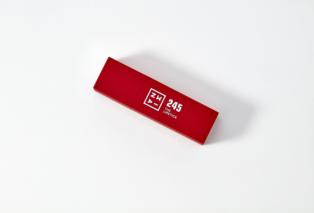 3INA Semi-matte, buttery Lipstick The Lipstick 245, Deep true red 4.5 g 3INA Semi-matte, buttery Lipstick The Lipstick