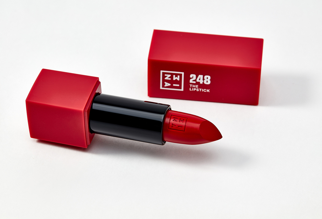 3INA Semi-matte, buttery Lipstick The Lipstick 248, Dark pinkie red 4.5 g 3INA Semi-matte, buttery Lipstick The Lipstick