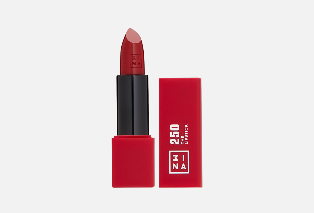 3INA Semi-matte, buttery Lipstick The Lipstick 250, Warm dark red 4.5 g 3INA Semi-matte, buttery Lipstick The Lipstick