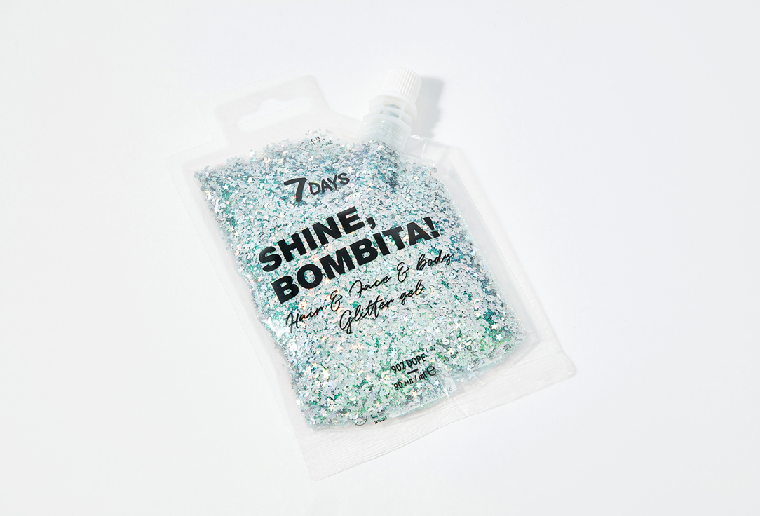 7DAYS Muititasking Glitter-Gel Shine, Bombita! 902, Dope 90 ml 7DAYS Muititasking Glitter-Gel Shine, Bombita!