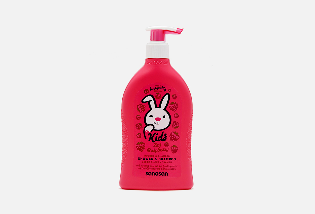 Sanosan Очищающее средство для волос и тела Kids Shower & Shampoo Raspberry