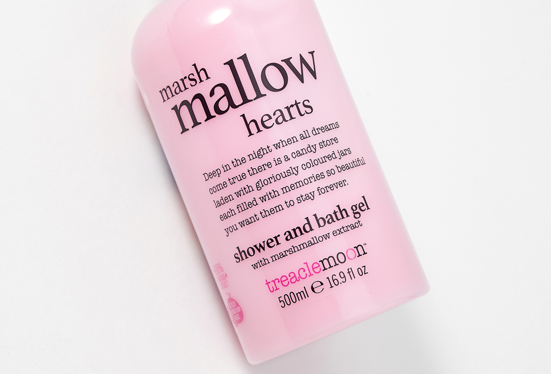 TREACLEMOON Perfumed Shower & Bath Gel Marshmallow Hearts 500 ml TREACLEMOON Perfumed Shower & Bath Gel Marshmallow Hearts