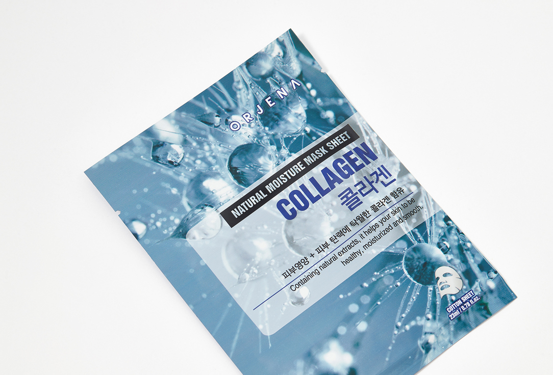 ORJENA Nourishing Face Sheet Mask Natural Moisture Collagen 1 pcs ORJENA Nourishing Face Sheet Mask Natural Moisture Collagen