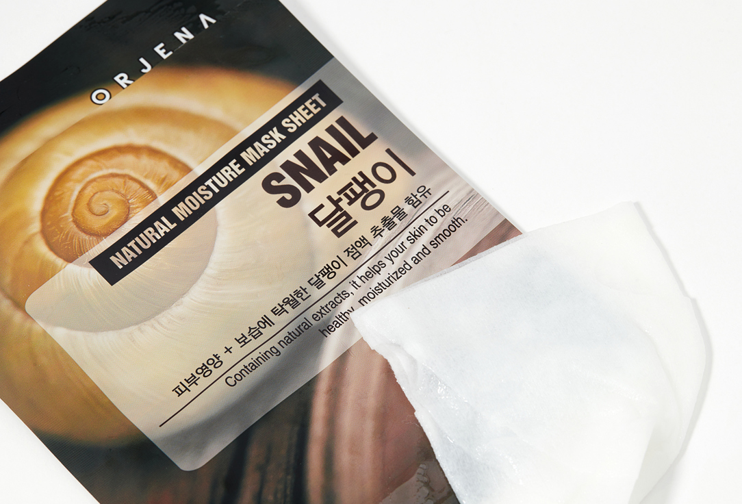ORJENA Moisturizing Face Sheet Mask Snail Natural Moisture